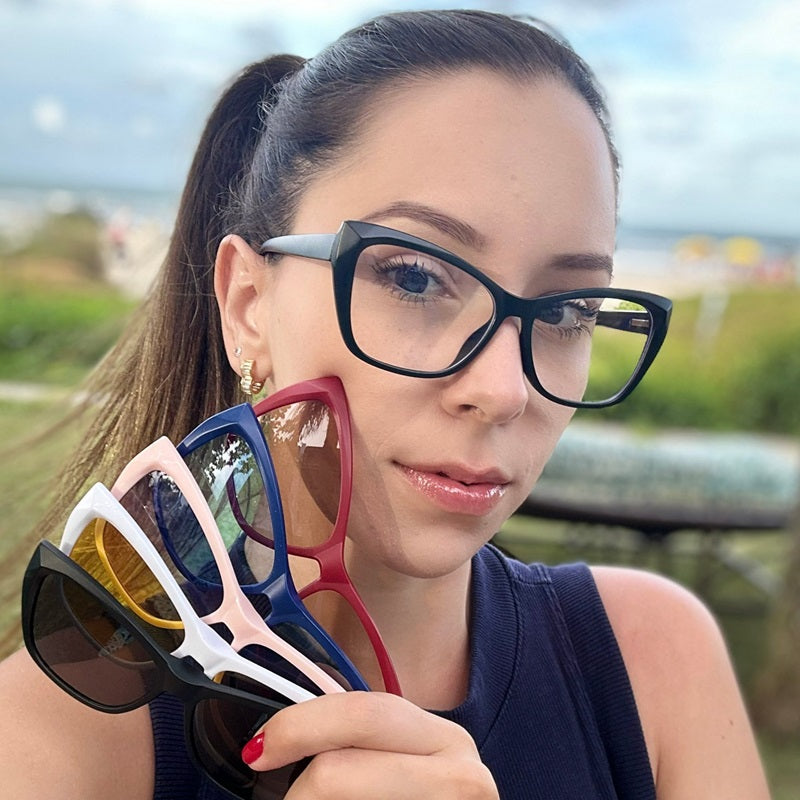 Óculos Clip On Nina (6 em 1)