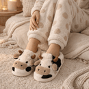 Pantufa Vaquinha Estrela - Solado Antiderrapante