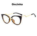 Armação de Óculos Gatinho com Curvatura - Eleganzi