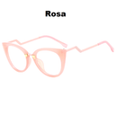 Armação de Óculos Gatinho com Curvatura - Eleganzi