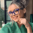 Armação de Óculos Quadrada Glitter - Eleganzi