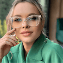 Armação de Óculos Quadrada Glitter - Eleganzi