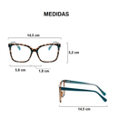 Armação de Óculos Quadrada Rafaely - Eleganzi