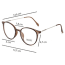 Armação de Óculos Redonda Mali - Eleganzi
