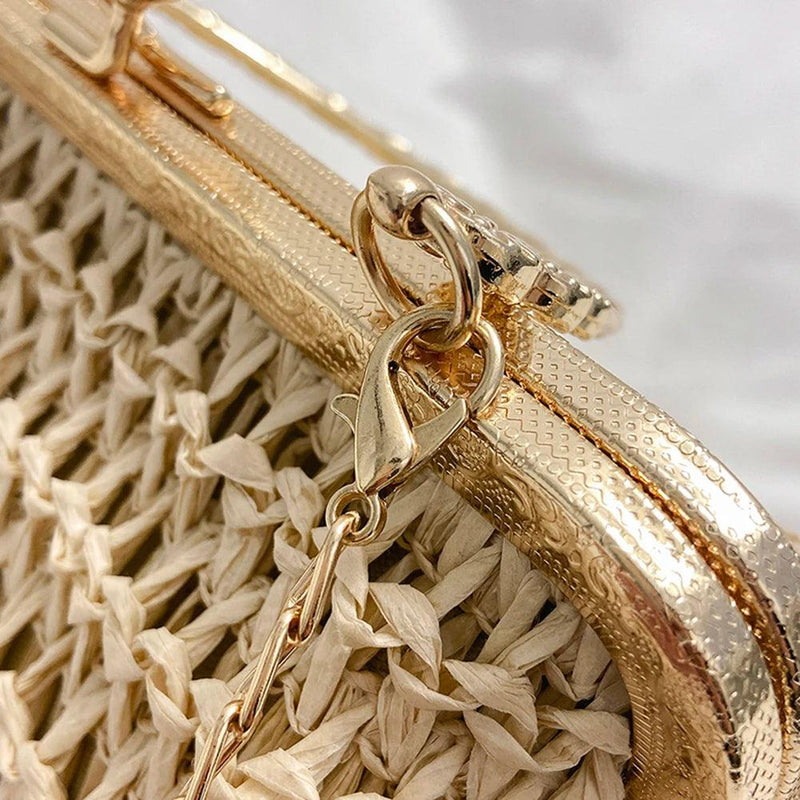Bolsa Transversal de Palha Palmarina - Eleganzi