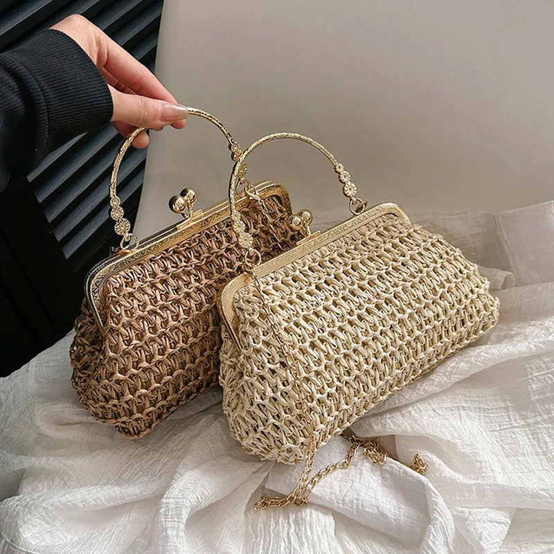 Bolsa Transversal de Palha Palmarina - Eleganzi