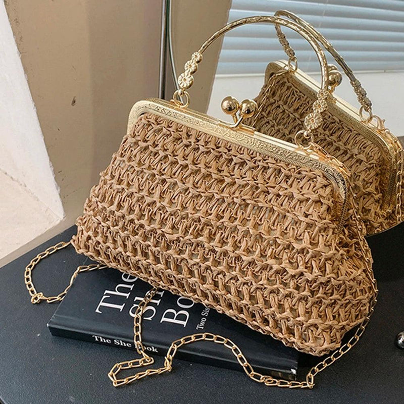 Bolsa Transversal de Palha Palmarina - Eleganzi