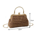 Bolsa Transversal de Palha Palmarina - Eleganzi