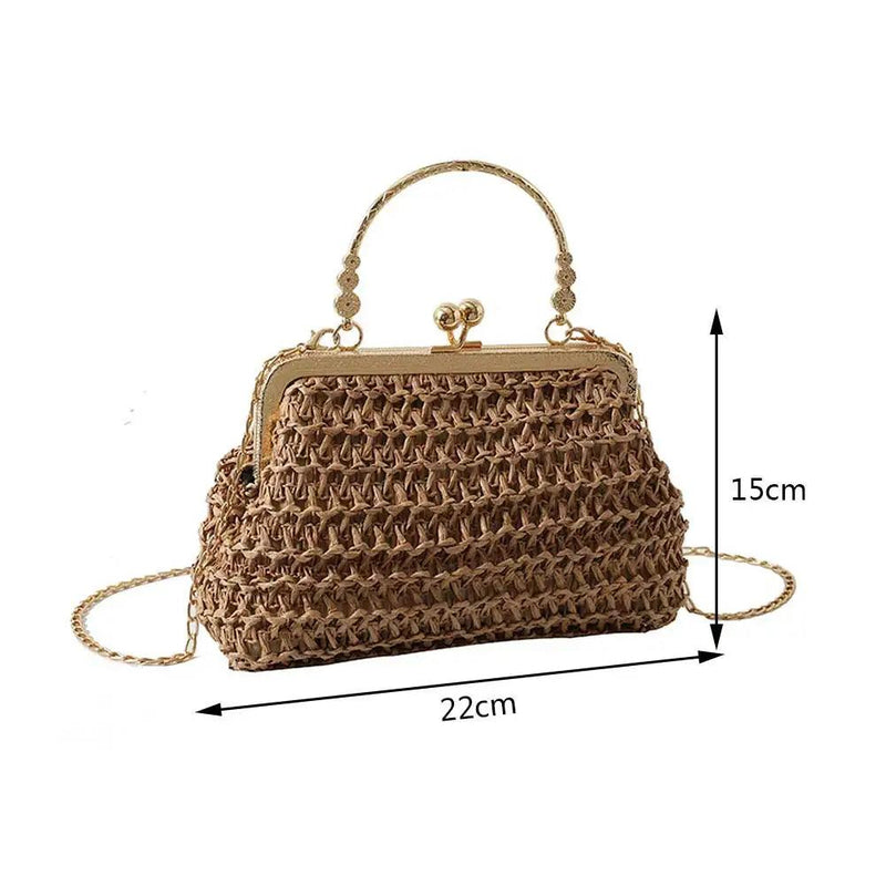 Bolsa Transversal de Palha Palmarina - Eleganzi
