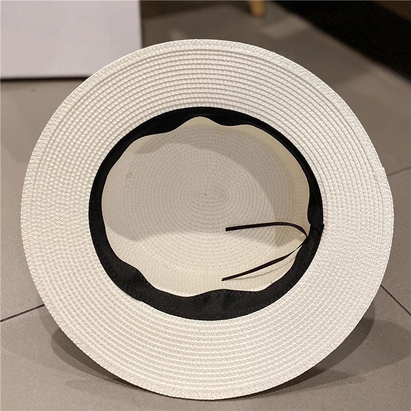 Chapéu de Palha com Pérolas - Eleganzi