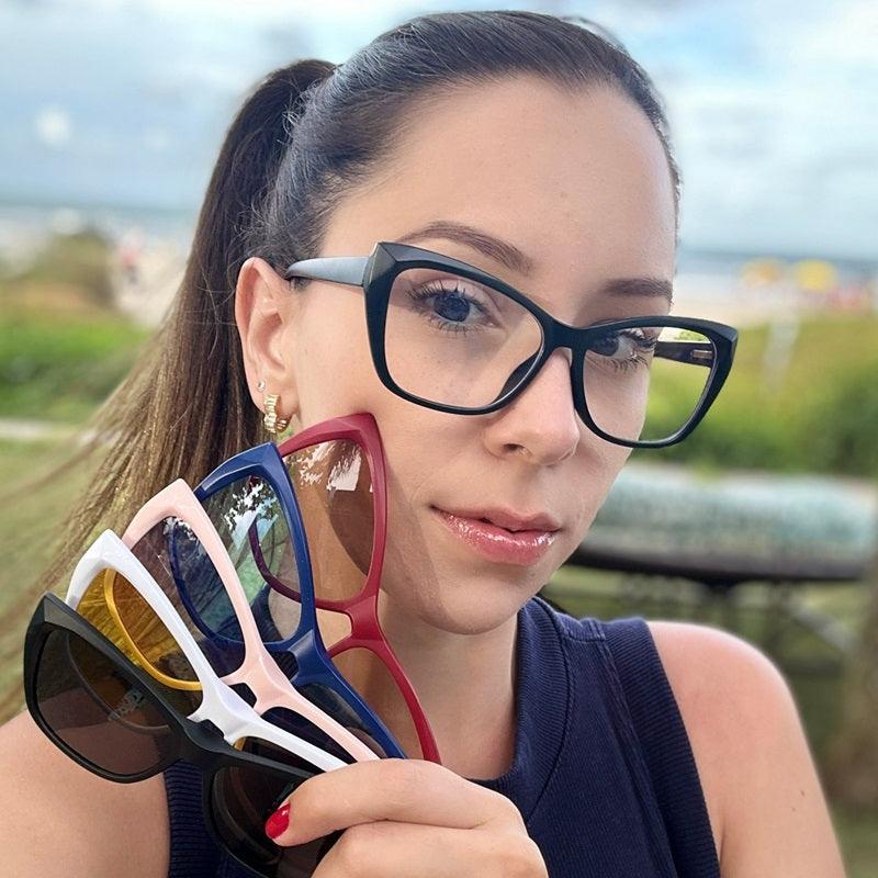 Óculos Clip On Nina (6 em 1) - Eleganzi
