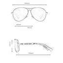 Óculos de Sol Aviador James - Eleganzi