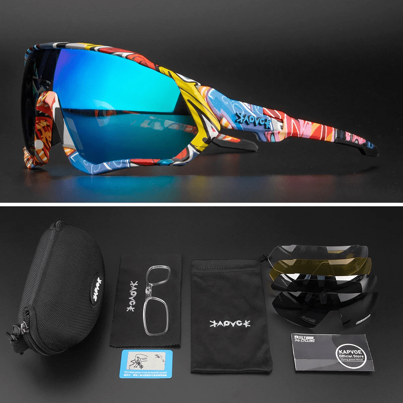 Óculos de Sol Esportivo VisionX (5 Lentes) - Eleganzi