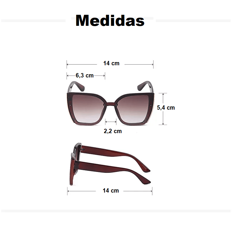 Óculos de Sol Gatinho Suun - Eleganzi