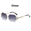 Óculos de Sol Poligonal Maeva - Eleganzi