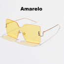 Óculos de Sol Quadrado Genevie - Eleganzi