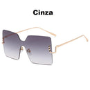 Óculos de Sol Quadrado Genevie - Eleganzi