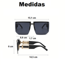 Óculos de Sol Quadrado Hanah - Eleganzi