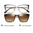 Óculos Gatinho Clip On Liza (2 em 1) - Eleganzi