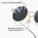 Óculos Redondo Clip On Eloá (2 em 1) - Eleganzi