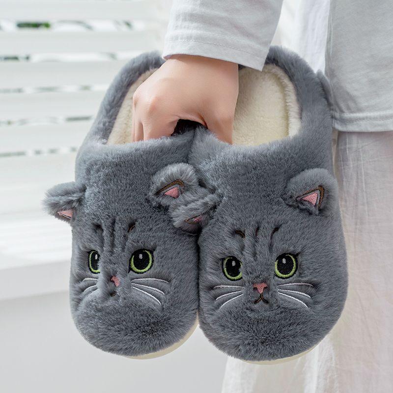 Pantufa Gata Luna - Solado Antiderrapante - Eleganzi