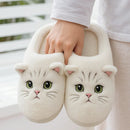 Pantufa Gata Luna - Solado Antiderrapante - Eleganzi