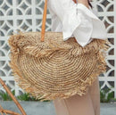 Bolsa de Ombro Palha Lint - Eleganzi
