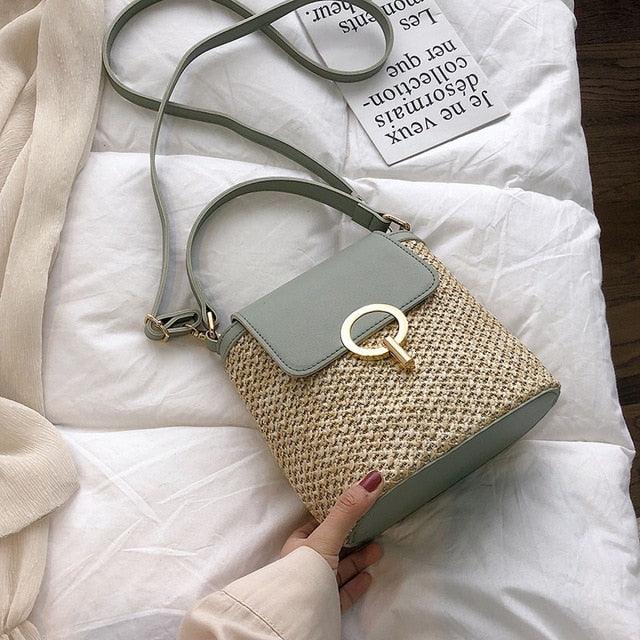 Bolsa Transversal de Palha - Eleganzi