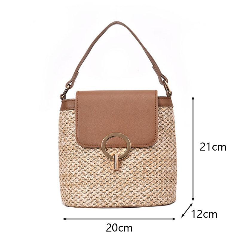 Bolsa Transversal de Palha - Eleganzi