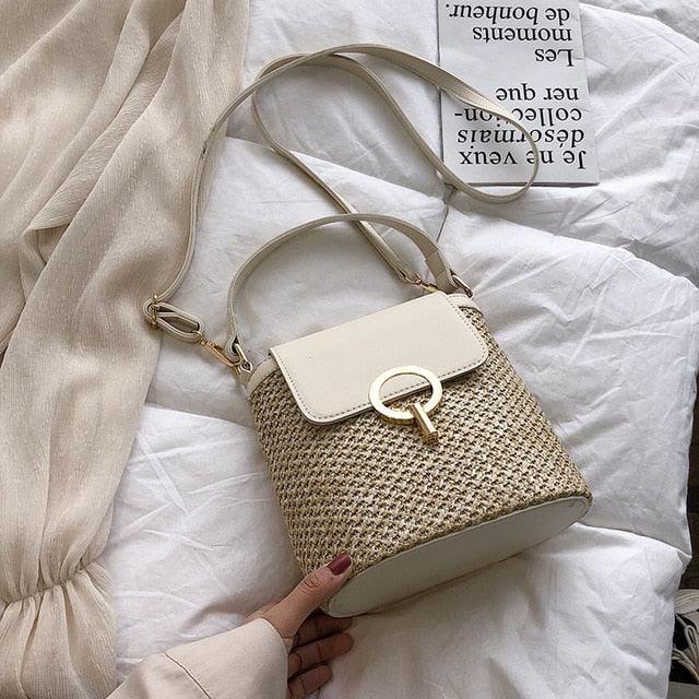 Bolsa Transversal de Palha - Eleganzi