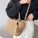 Bolsa Transversal de Palha Ipanema - Eleganzi