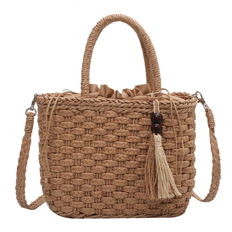 Bolsa Transversal de Palha Ipanema - Eleganzi