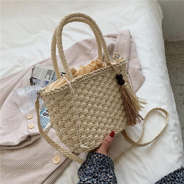 Bolsa Transversal de Palha Ipanema - Eleganzi