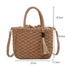 Bolsa Transversal de Palha Ipanema - Eleganzi