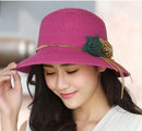 Chapéu Feminino Bucket com Flores - Eleganzi