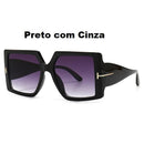 Óculos de Sol Quadrado Oversized Bethany - Eleganzi