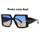 Óculos de Sol Quadrado Oversized Bethany - Eleganzi