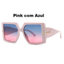 Óculos de Sol Quadrado Oversized Bethany - Eleganzi