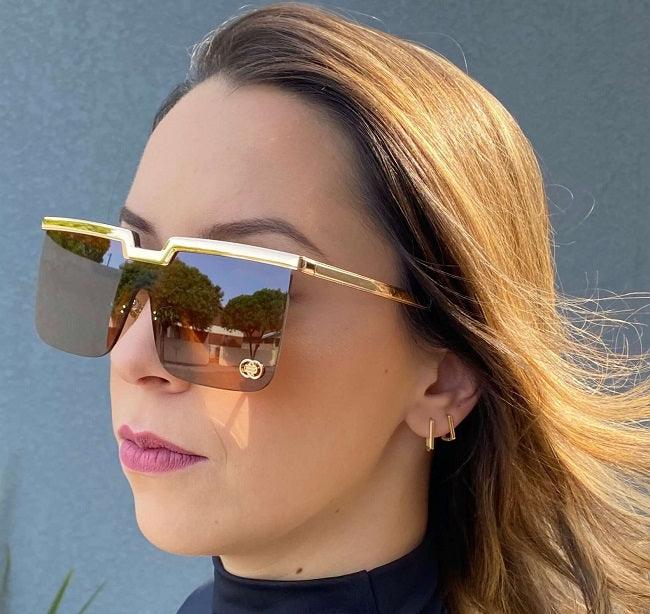 Óculos de Sol Quadrado Valerie - Eleganzi
