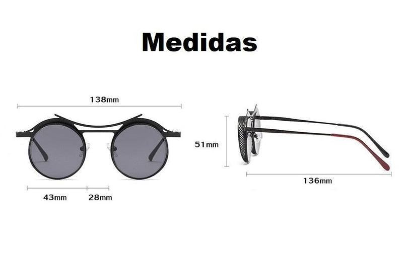 Óculos de Sol Redondo Amber - Eleganzi