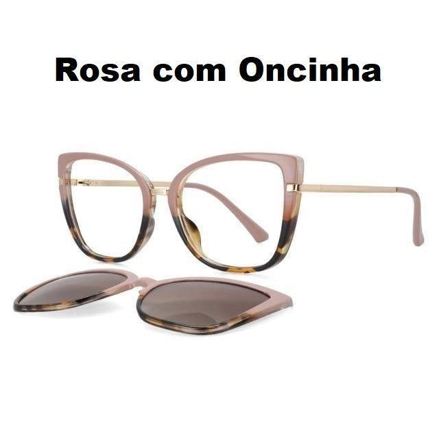 Óculos Gatinho Clip On Cléo (2 em 1) - Eleganzi