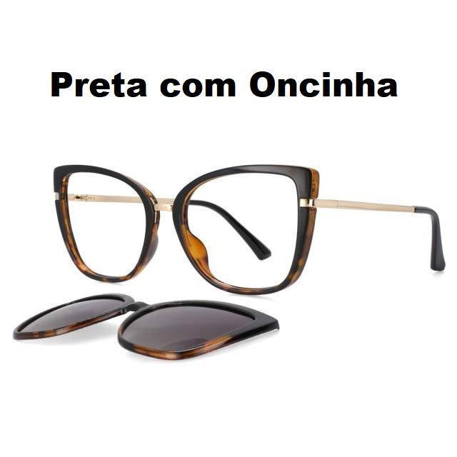 Óculos Gatinho Clip On Cléo (2 em 1) - Eleganzi
