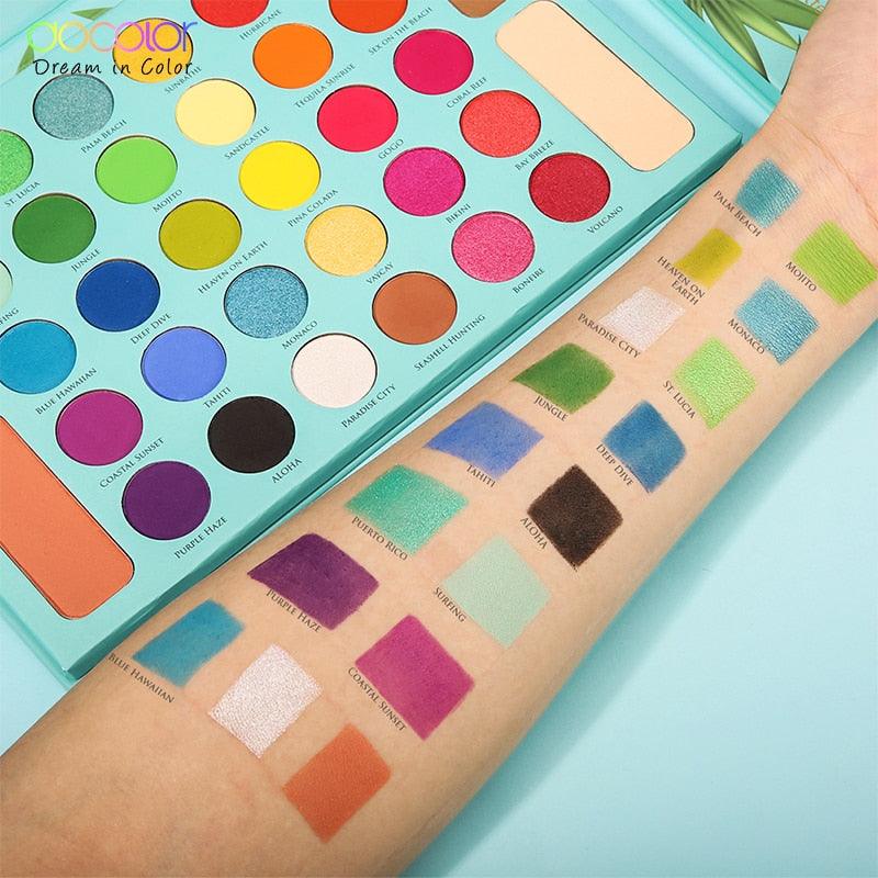 Paleta de Sombras Docolor Tropical (34 Cores) - Eleganzi