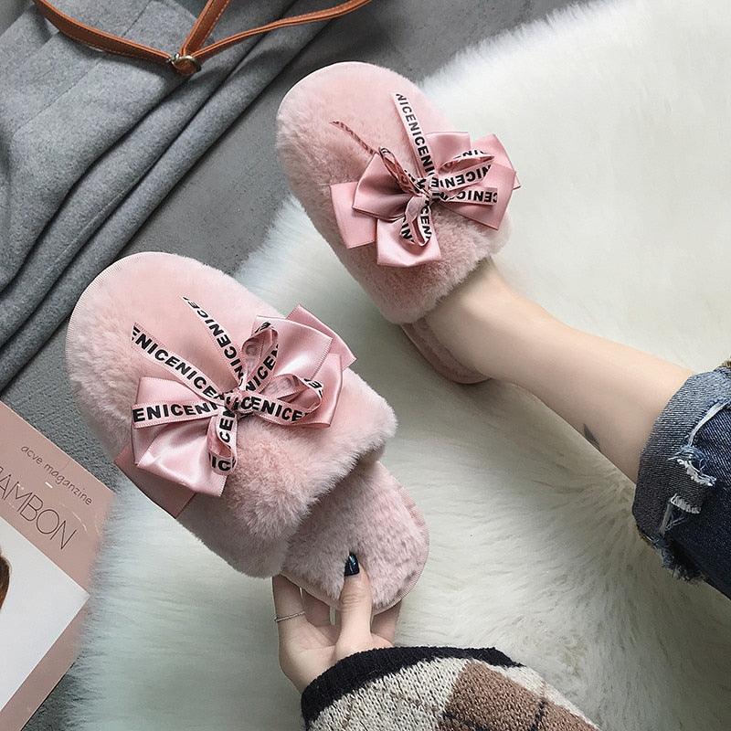 Pantufa com Lacinho Isa - Solado Antiderrapante - Eleganzi