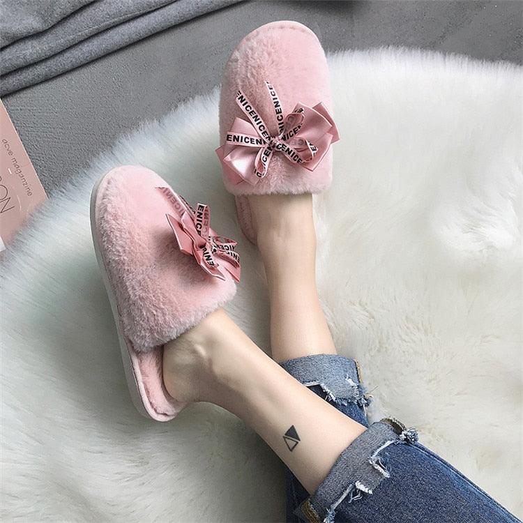 Pantufa com Lacinho Isa - Solado Antiderrapante - Eleganzi