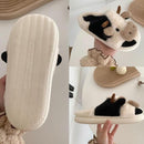 Pantufa Vaquinha Estrela - Solado Antiderrapante - Eleganzi