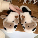 Pantufa Vaquinha Estrela - Solado Antiderrapante - Eleganzi