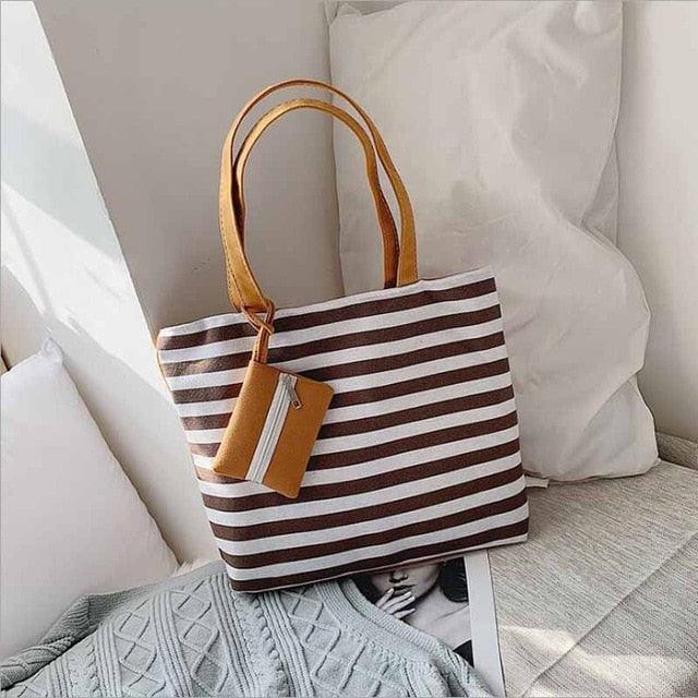 Bolsa de Ombro Listrada La Grace