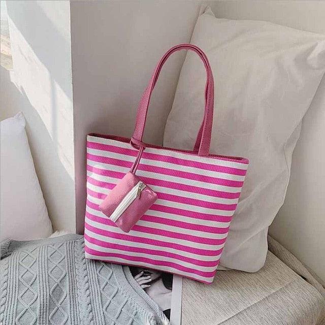 Bolsa de Ombro Listrada La Grace