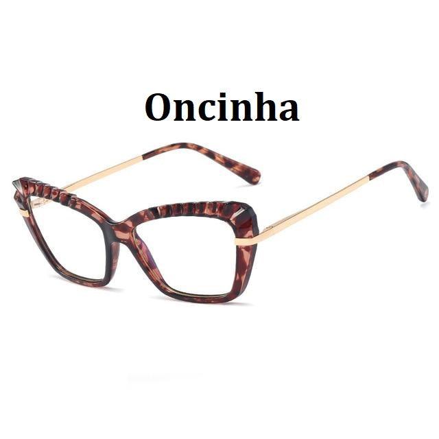 Armação de Óculos Gatinho Fashion